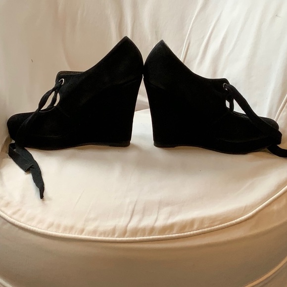 Retro velvet wedges size 7 - Picture 6 of 7